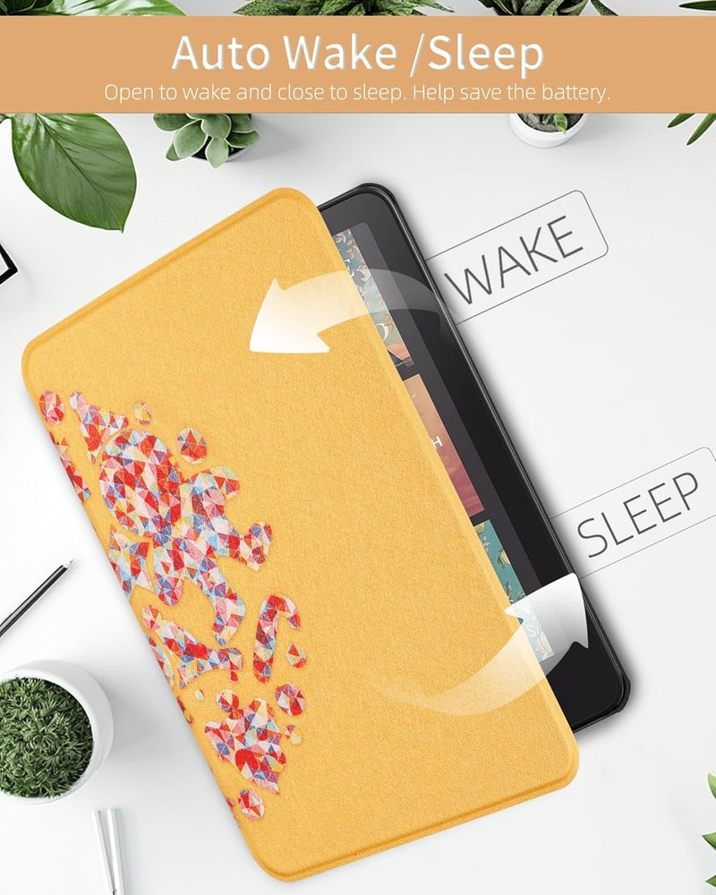 WALNEW Case for 7-inch Kindle Paperwhite 12th Gen 2024 and Colorsoft Signature Edition, Premium PU Leather Protective Cover for Kindle Paperwhite, Auto Wake/Sleep - Image 4